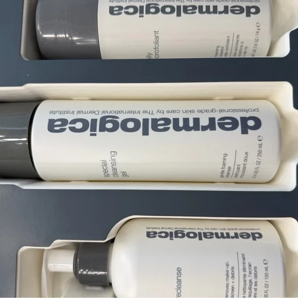 Dermalogica Let It Glow Skincare Trio - White and Black Packaging